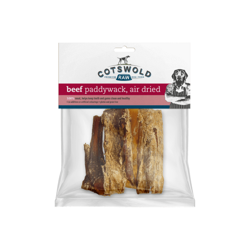 Cotswold Natural Dried Treat Beef paddywack 250g