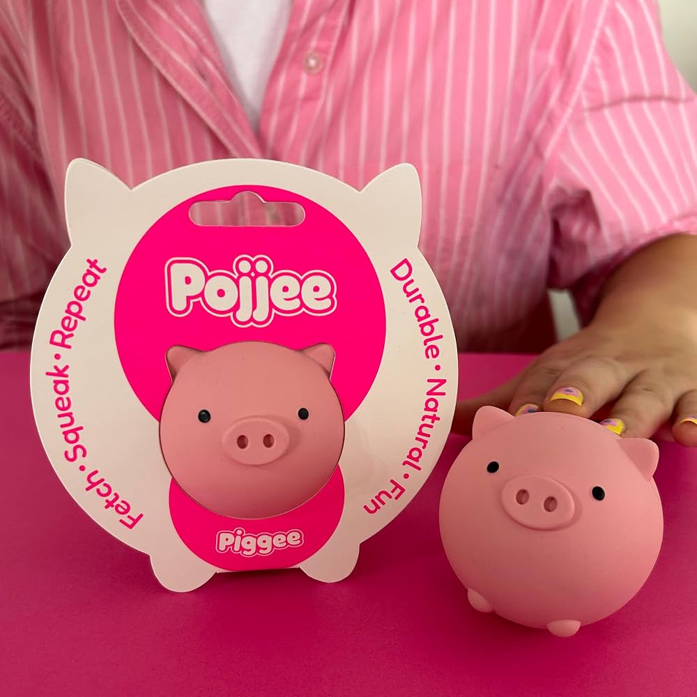 Pojjee Pig Pink Dog Toy