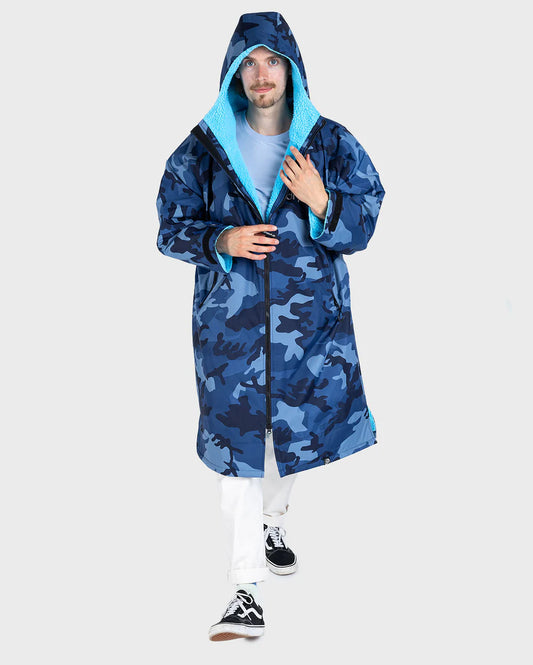 DryRobe Advance Long Sleeve  Blue Camo Blue Small