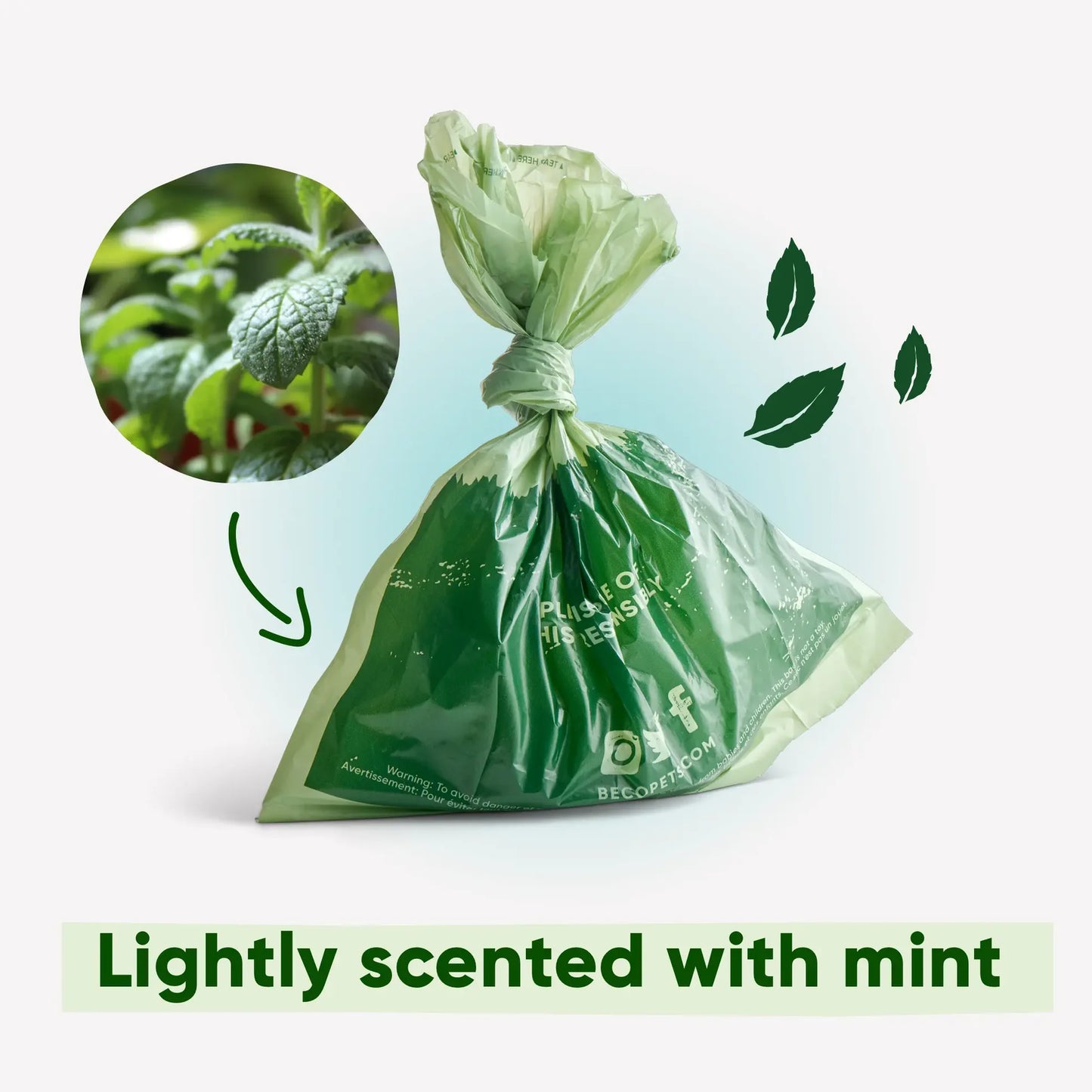 Beco Super Strong Poop Bags Mint Scented 315 Bulk Pack