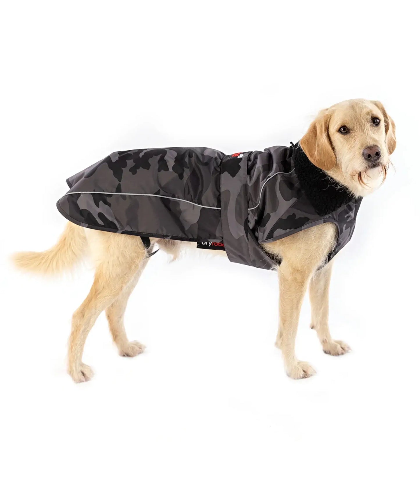 dryrobe Dog Robe Black Camo Black S