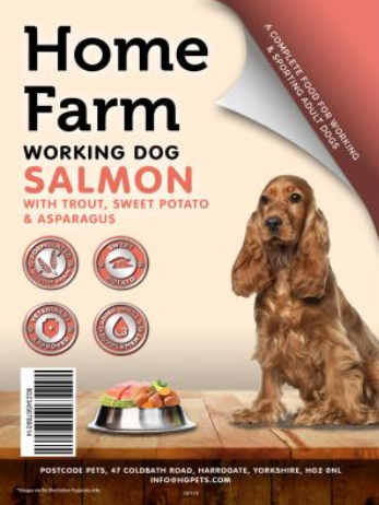 Home Farm Salmon & Trout Working Dog 15kg