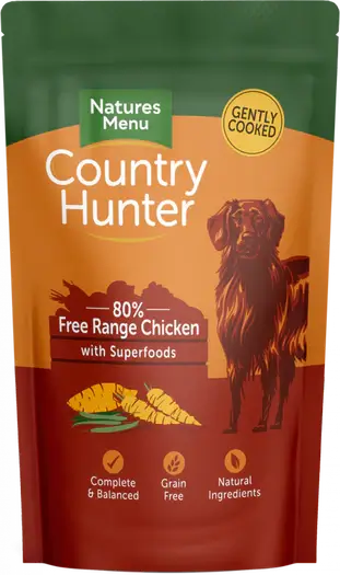 Natures Menu Country Hunter Dog Pouch Chicken (6Pk) 150g pouch