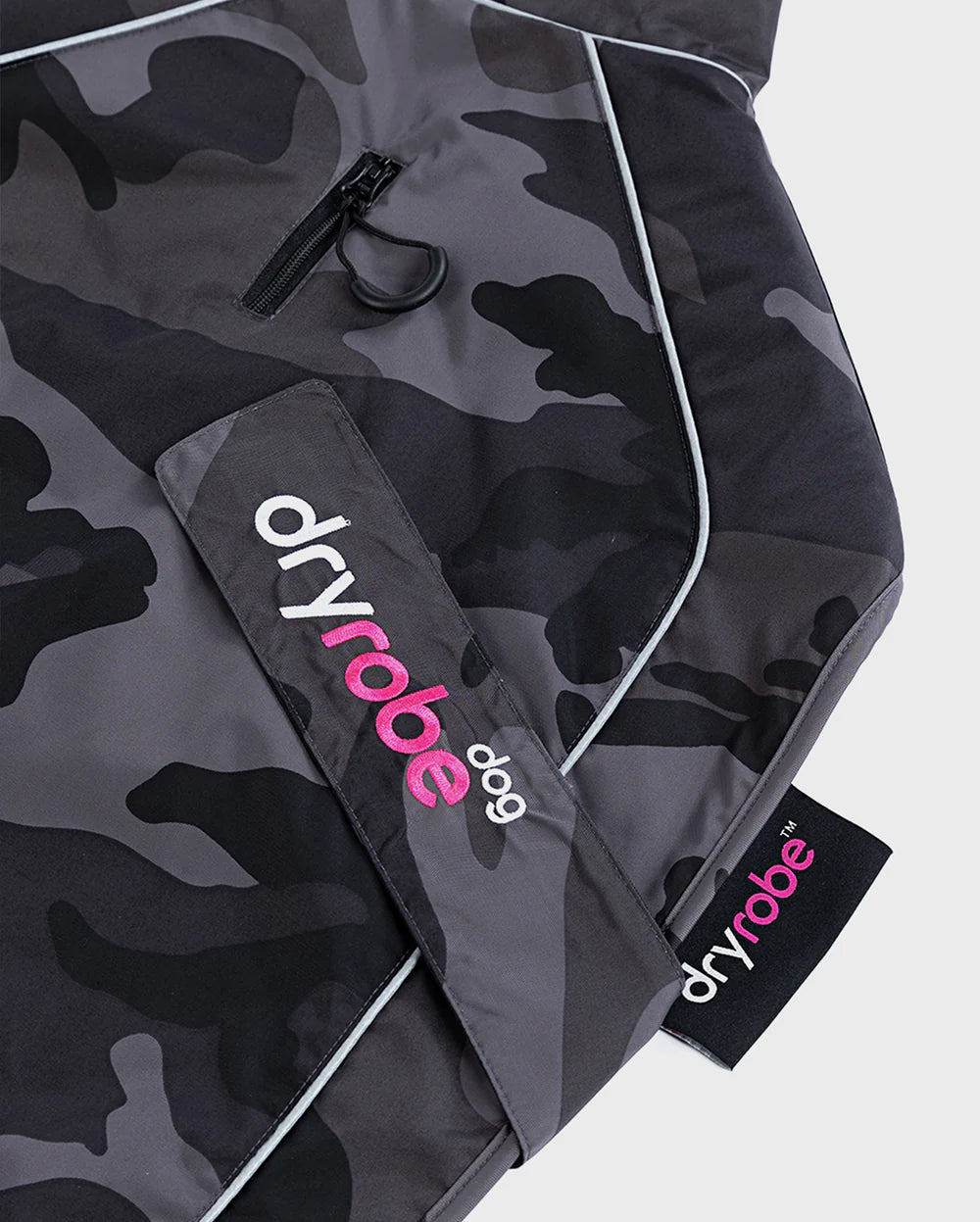 dryrobe Dog Black Camo Pink XL