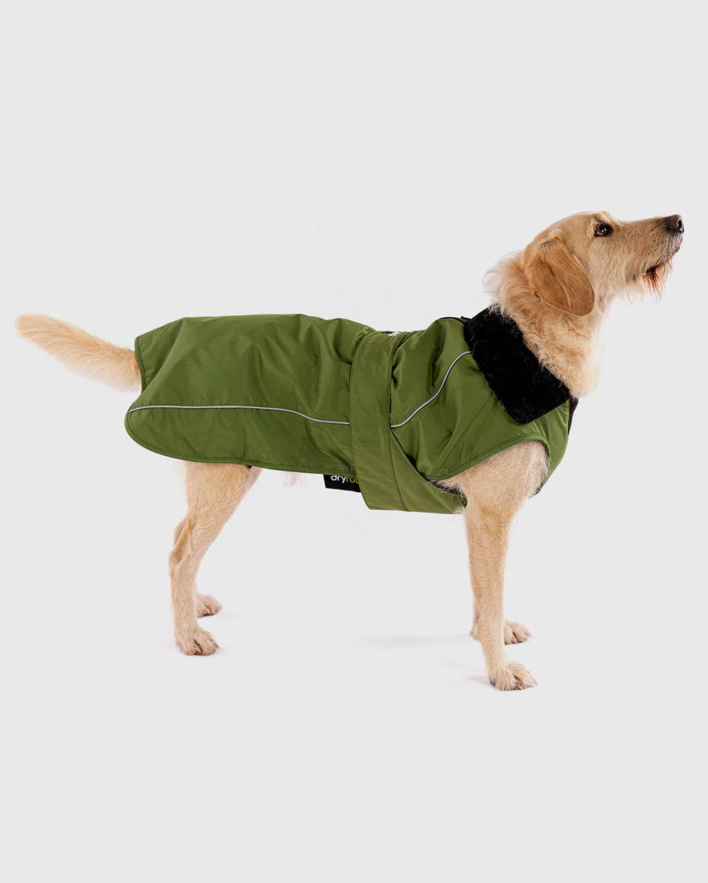 DryRobe Dog Robe Dog Coat Dark Green Black XL