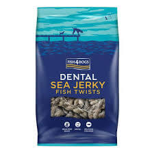 Fish 4 Dogs Dental Sea Jerky Fish Twists 100g