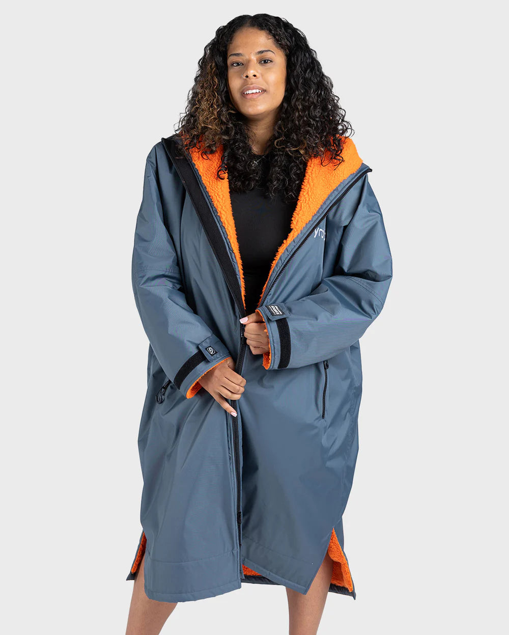 dryrobe Advanced Long Sleeve Grey Orange Small