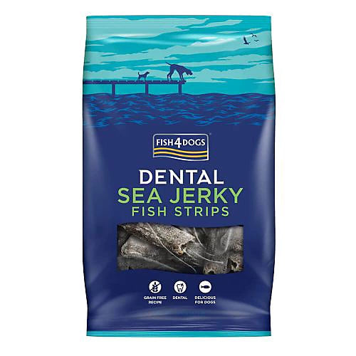 Fish 4 Dogs Dental Sea Jerky Fish Strips Chews