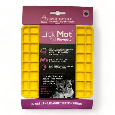 LickiMat Mini Tuff Playdate Yellow