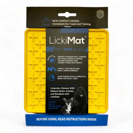 LickMat Mini Tuff Buddy Yellow