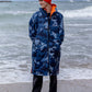 dryRobe Advance Long Sleeve Blue Camo Orange Large