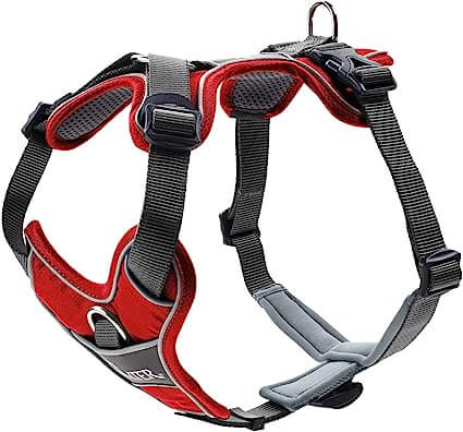 Hunter Harness Divo 34-47/XS Nylon/Polyester red/grey