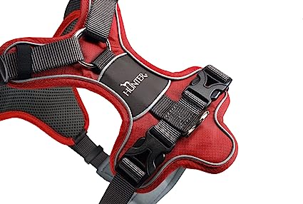 Hunter Harness Divo 34-47/XS Nylon/Polyester red/grey