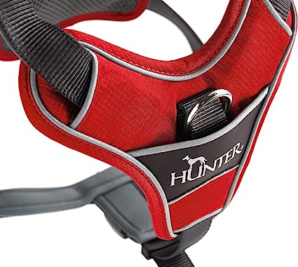 Hunter Harness Divo 34-47/XS Nylon/Polyester red/grey