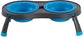 Dexas Double Elevated Feeder Large Pro Blue Raised Dog Bowl