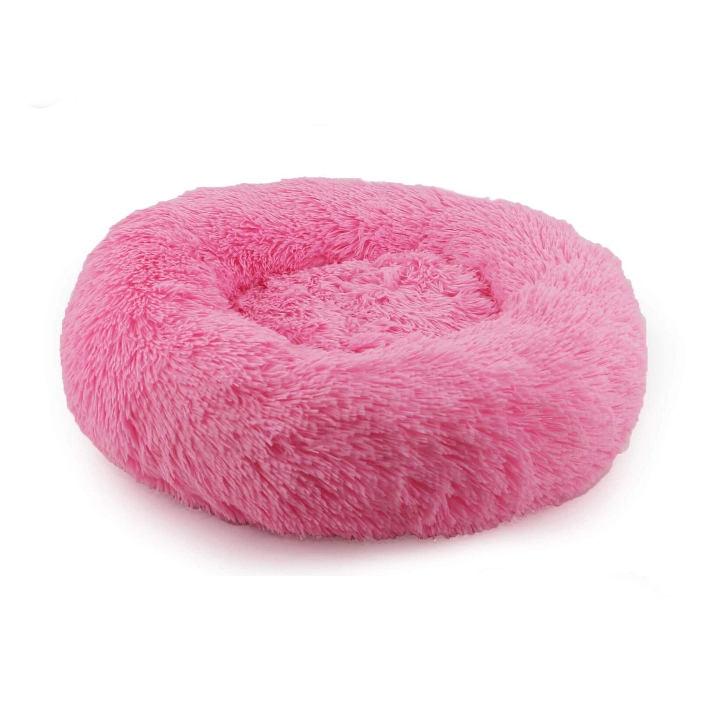Ancol Super Plush Donut Cat Dog Bed Pink 50cm