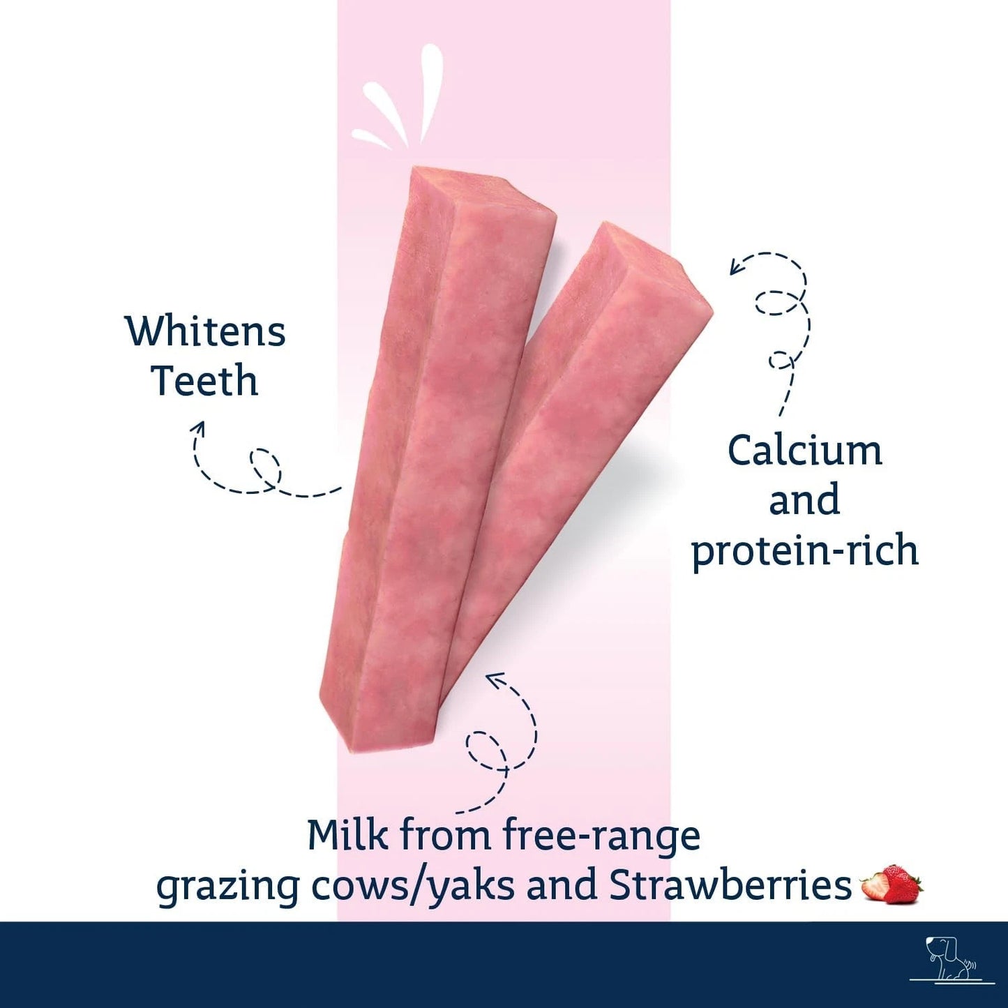 Pawfect Strawberry Himalayan Cheese Chew Medium