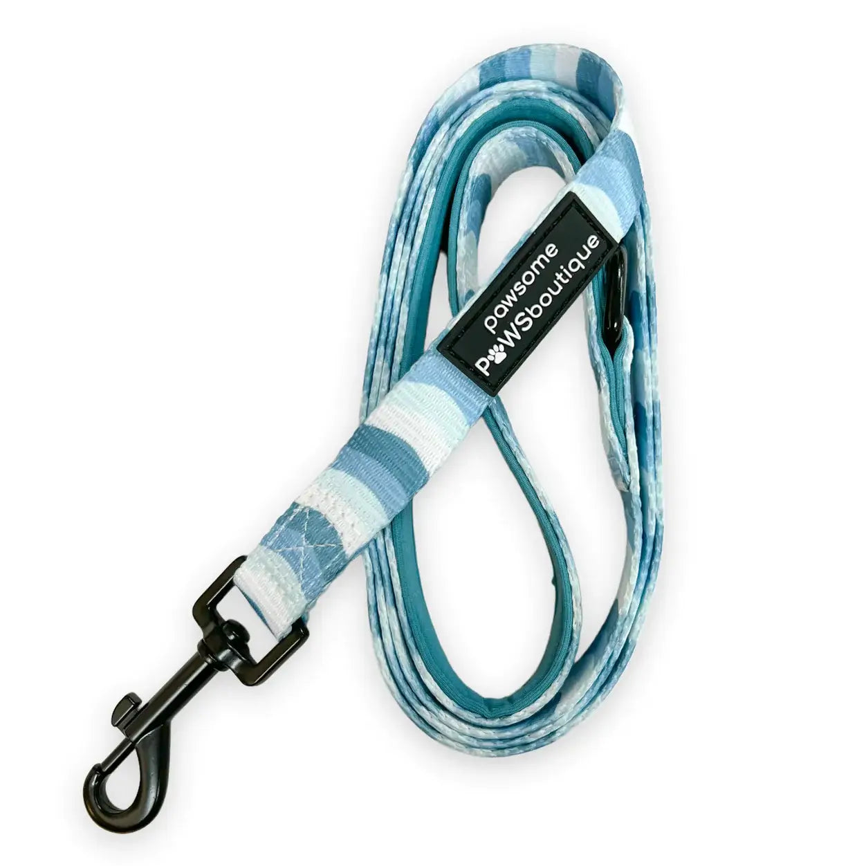 pawsome paws lead sea blue swirl 5FT