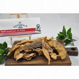 Cotswold Natural Dried Treat Beef Head Meat 250g