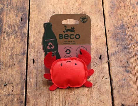 Beco Catnip Toy - Crab Red