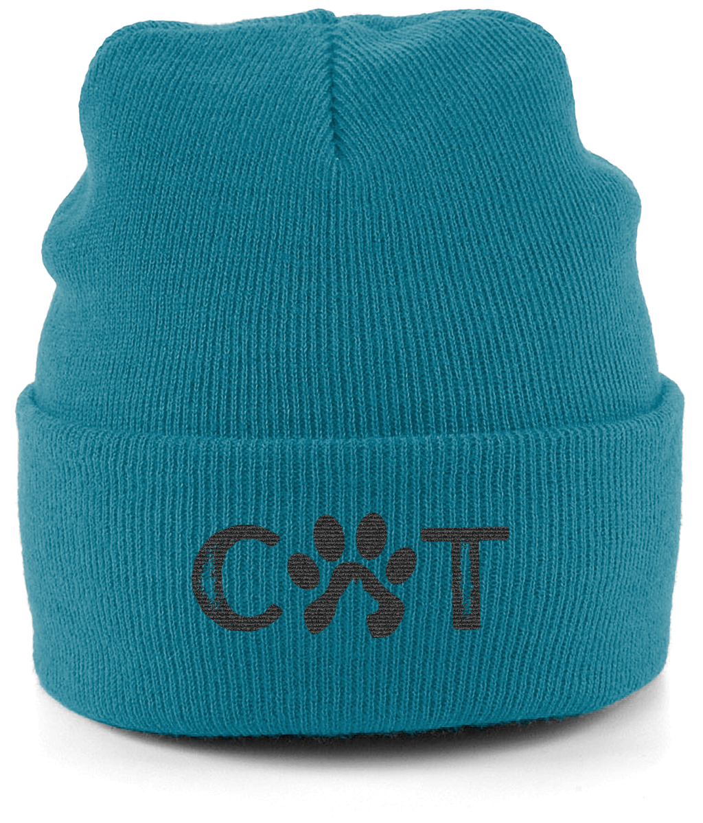 Cat Paw Cuffed Beanie