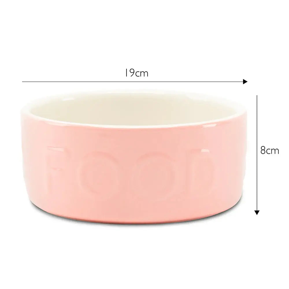 Scruffs Classic Food Bowl - 19cm Pink