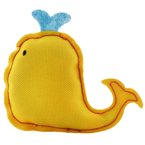 Beco Catnip Toy - Whale Yellow