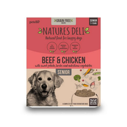 Natures Deli Senior GF Beef & Chicken 395g