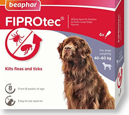 Beaphar Fiprotec Spot On Extra Large Dog (4 Pipettes)