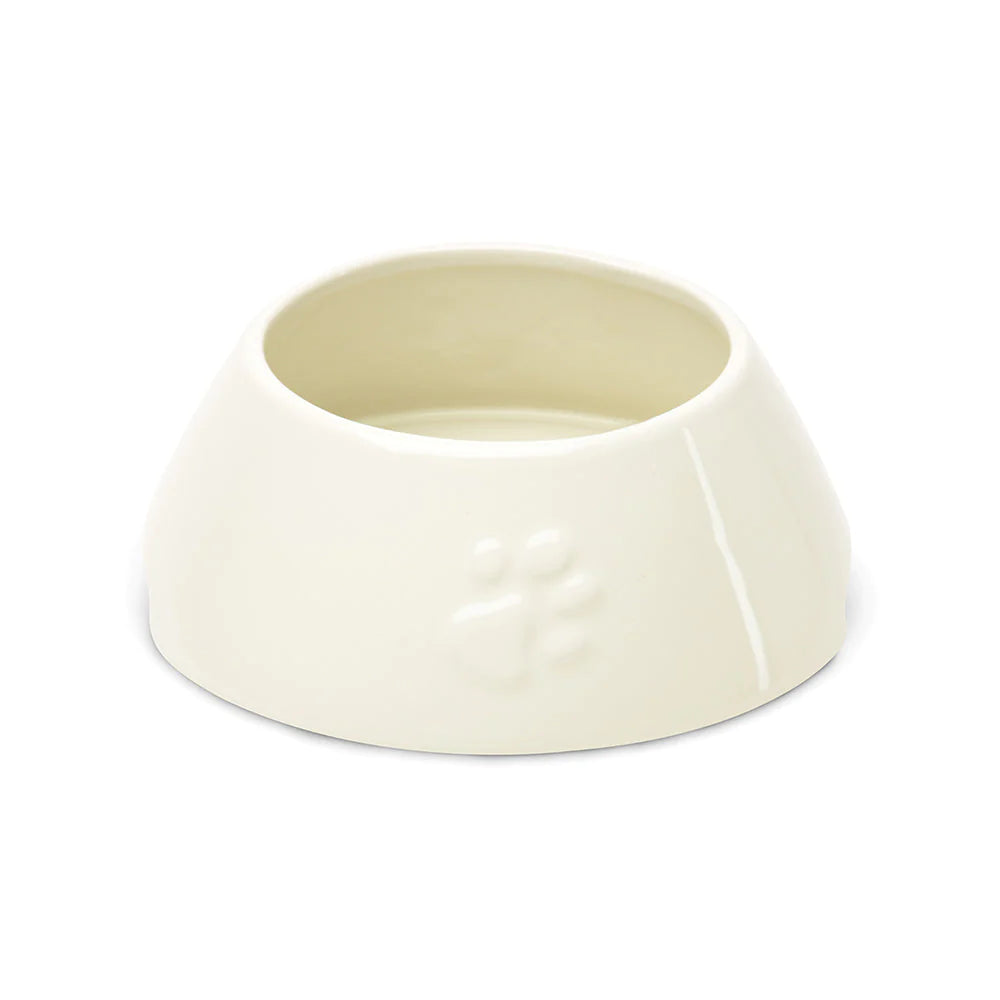 Scruffs Icon Long Eared Dog Bowl - 21cm Cream