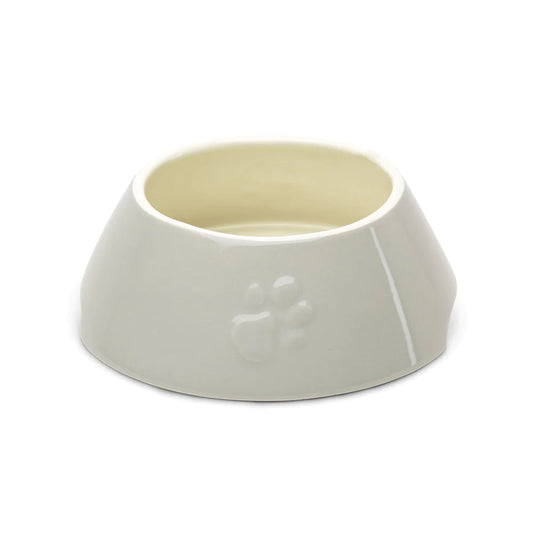 Scruffs Icon Long Eared Dog Bowl - 21cm Light Grey