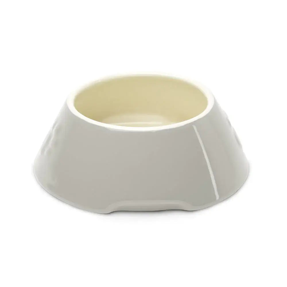 Scruffs Icon Long Eared Dog Bowl - 21cm Light Grey