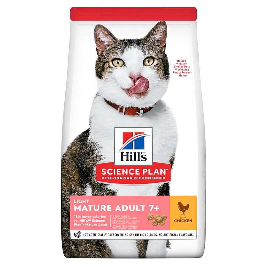 Hills Science Plan Cat Mature Dry Chicken Light 7kg