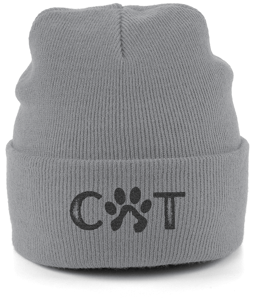 Cat Paw Cuffed Beanie