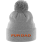 Pom Pom Beanie FUR DAD ORANGE TEXT