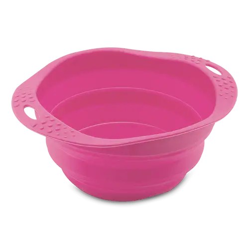 Beco Collapsible Travel Bowl - Medium Pink