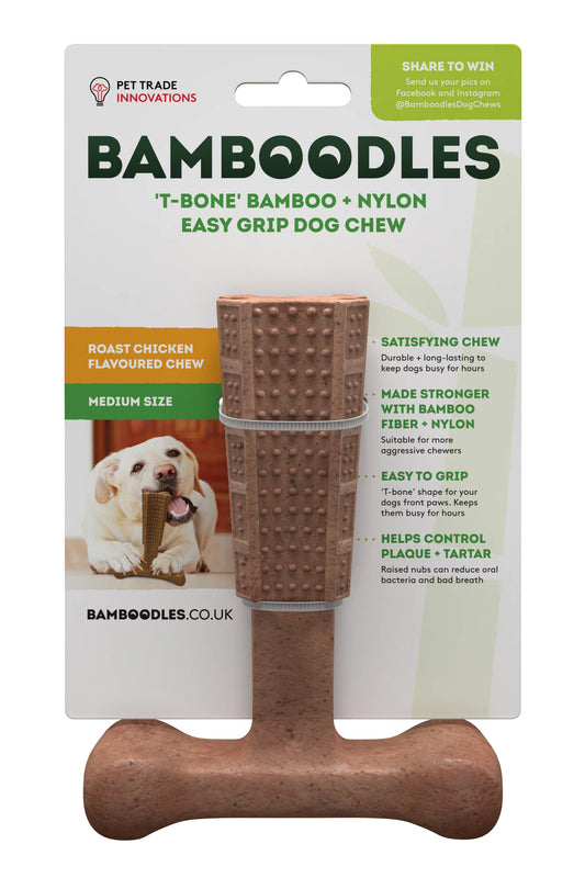 Bamboodles T-Bone Chew Toy - Medium Chicken