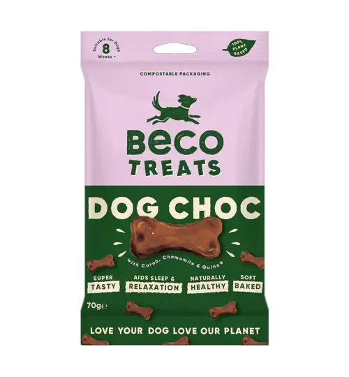Beco Dog Choc Treats with Camomile & Quinoa 1 x 70g