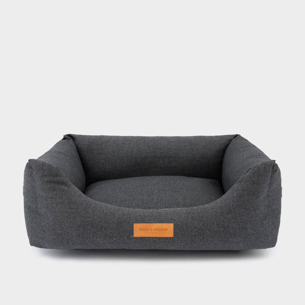 Hugo & Hudson Luxury Dark Grey Dog Bed M (70 x 85cm)