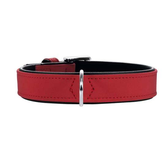 Collar Softie 55/M-L Artificial leather red/black