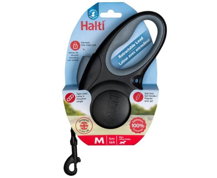 Halti Retractable Lead Black (L)