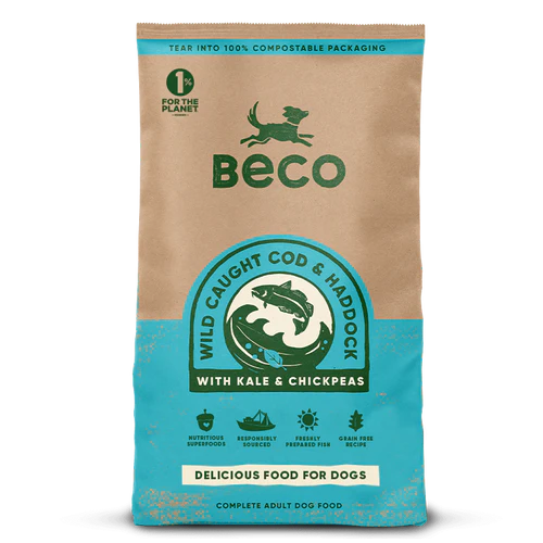 Beco MSC Wild Caught Cod & Haddock Complete Dry Dog Food 12kg