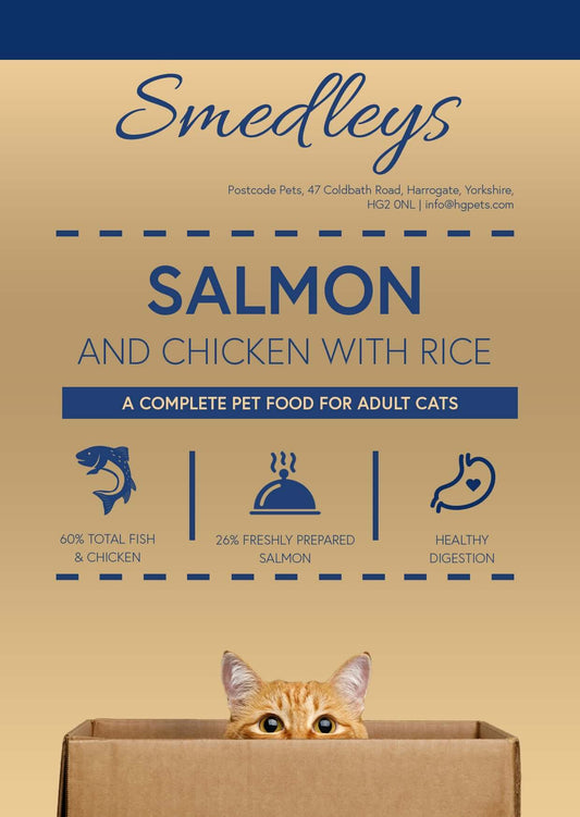 Smedleys chicken & rice cat food  2kg