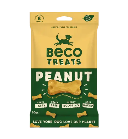 Beco Peanut Treats with Coconut & Turmeric 1 x 70g