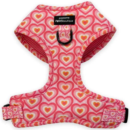 Pawsome Paws Boutique Hearts Adjustable Harness (M)