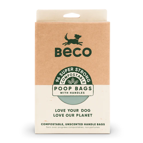 Beco 96 Plant Based Compostable Poop Bags with Handles