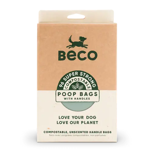 Beco 96 Plant Based Compostable Poop Bags with Handles