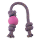 Beco Natural Rubber Ball on Rope - Pink (Small)