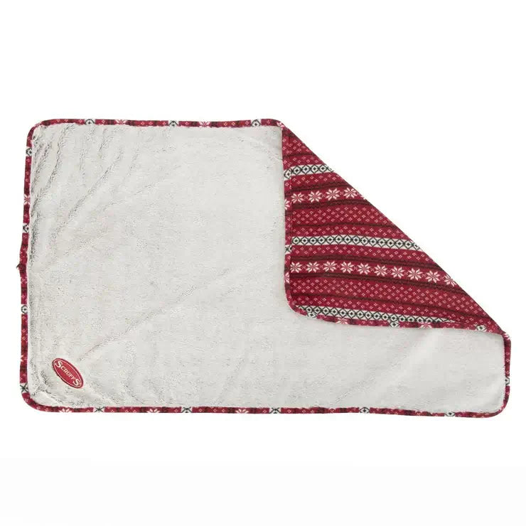 Scruffs Santa Paws Blanket & Reindeer Gift Set Burgundy