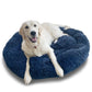 EcoPets Anti Anxiety Large Blue Donut Bed